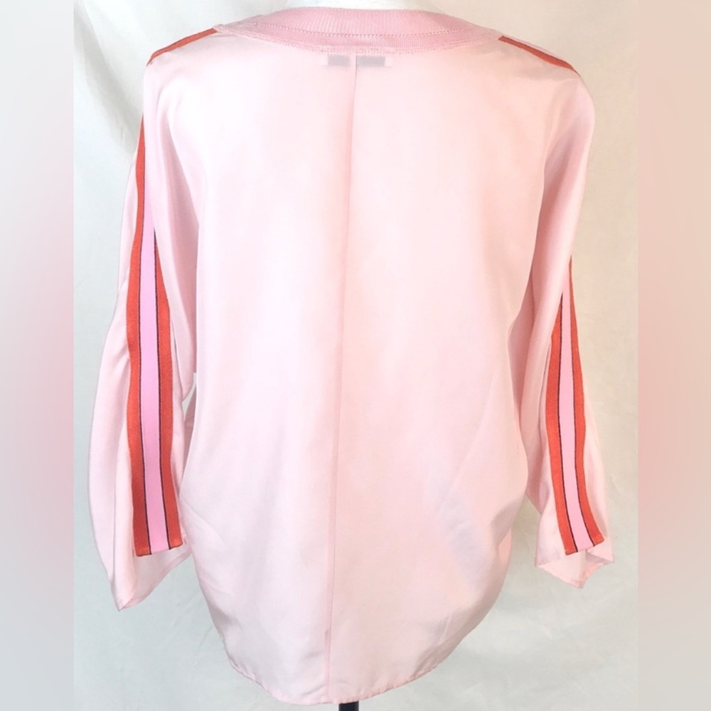 s a n d r o PARIS Light Pink Silk Top - Picture 3 of 10